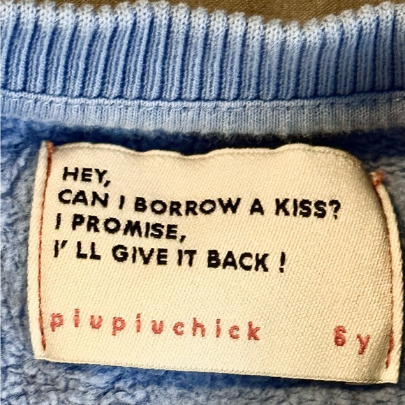 PIUPIUCHICK Vida Bonita Sweatshirt 100% Organic Cotton Kids Girls Boys Unisex 6Y - Picture 6 of 6